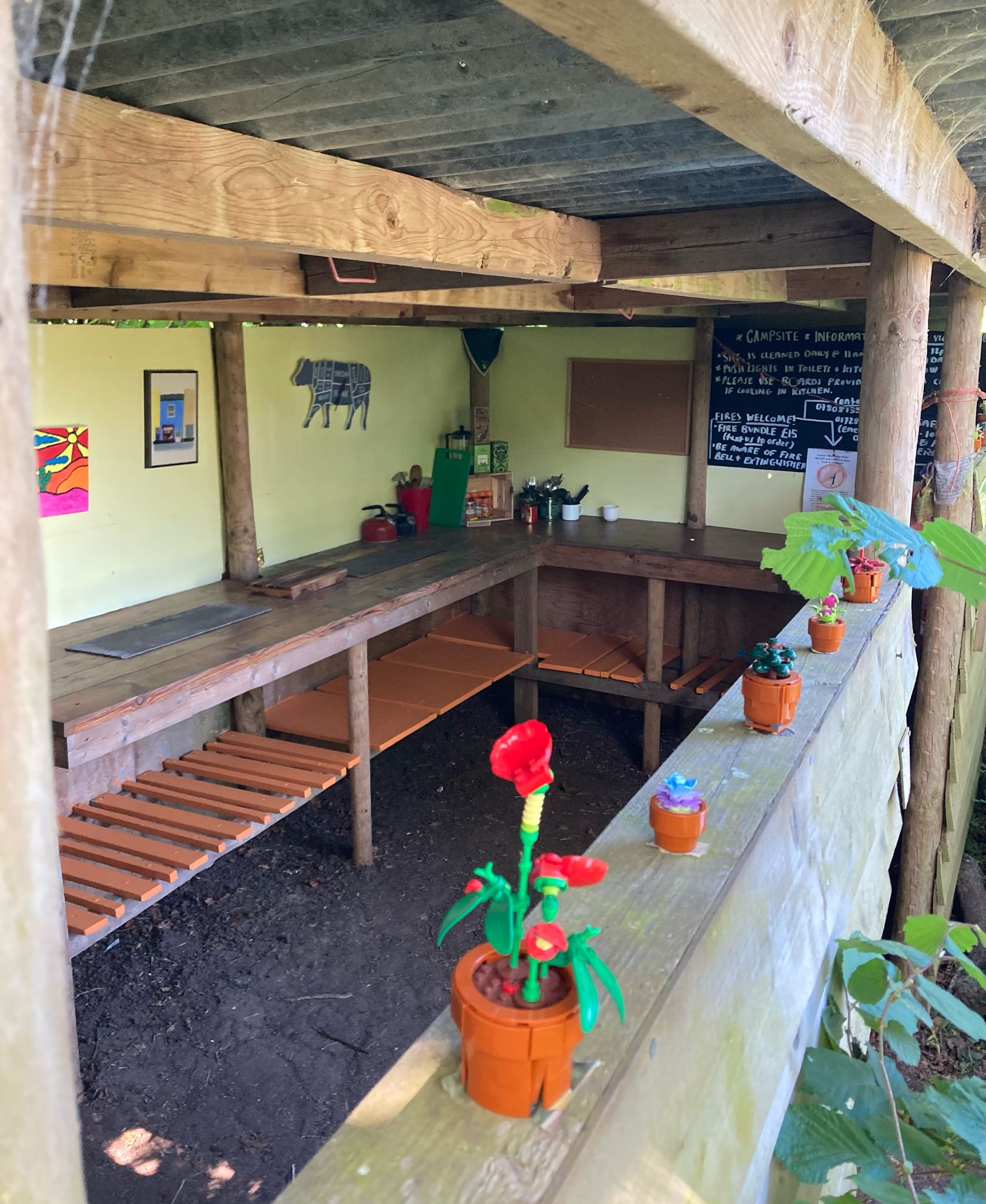 Inside View of Campsite Kitchen